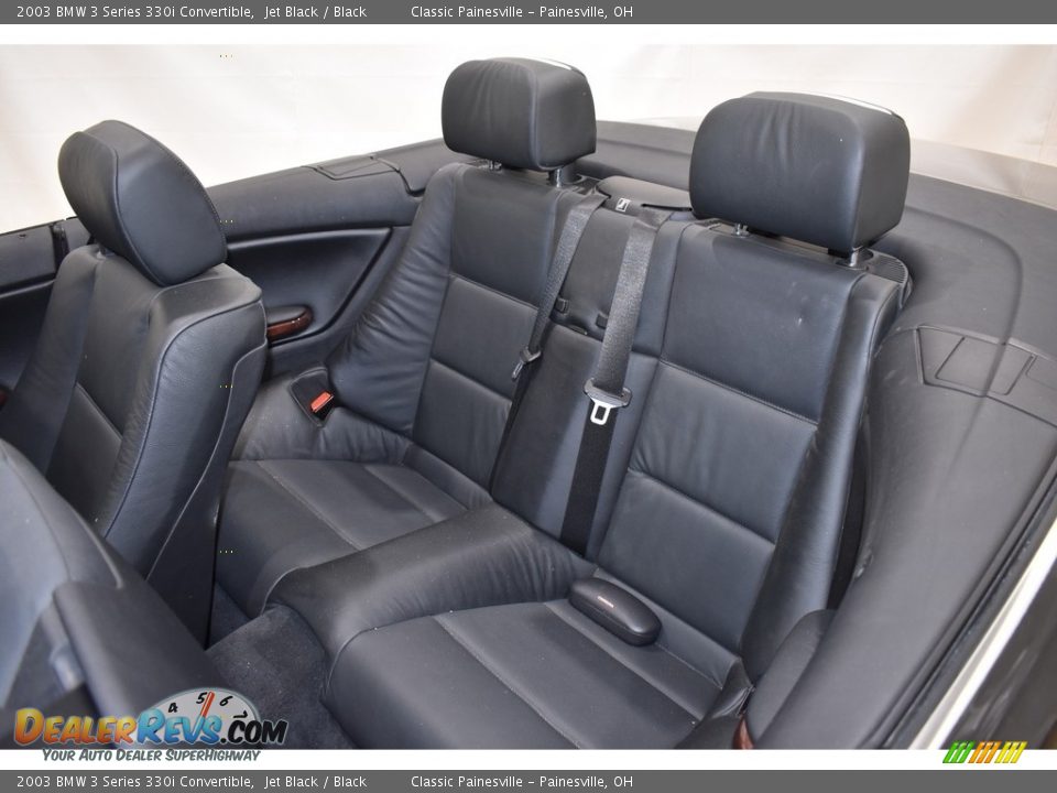 2003 BMW 3 Series 330i Convertible Jet Black / Black Photo #13