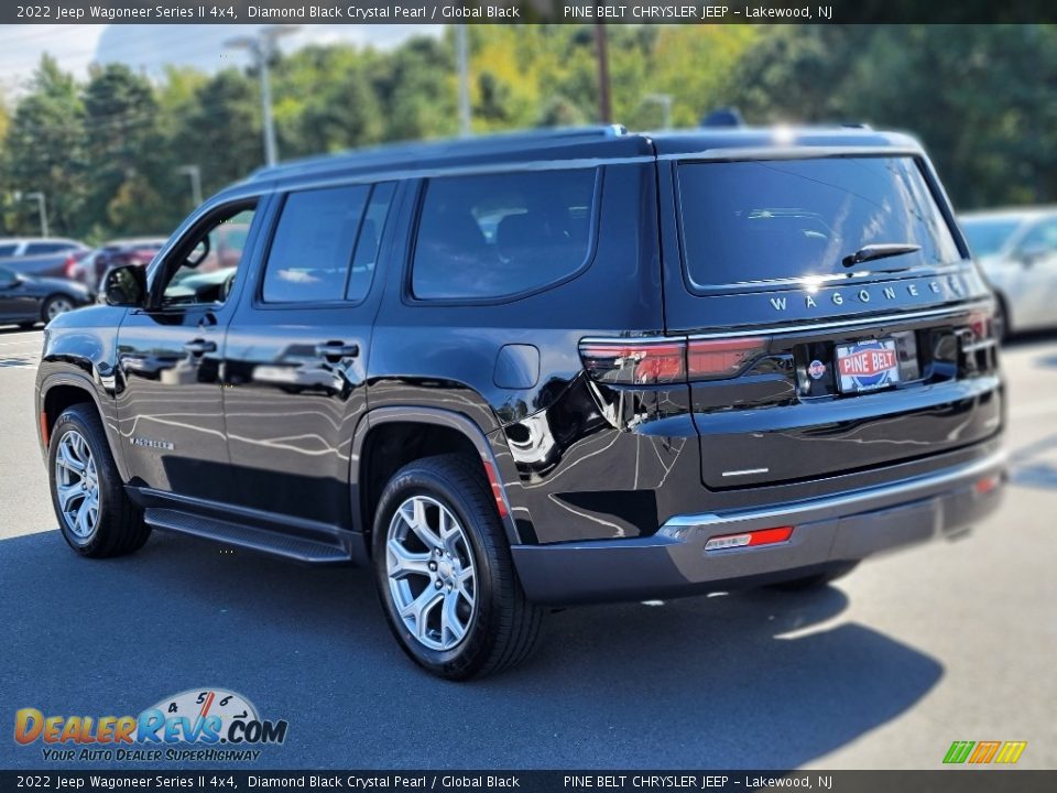 2022 Jeep Wagoneer Series II 4x4 Diamond Black Crystal Pearl / Global Black Photo #4