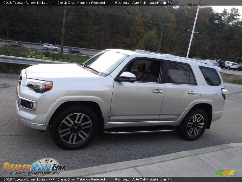 2018 Toyota 4Runner Limited 4x4 Classic Silver Metallic / Redwood Photo #16