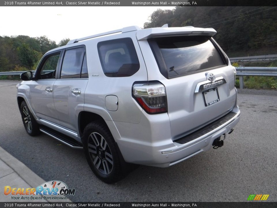 2018 Toyota 4Runner Limited 4x4 Classic Silver Metallic / Redwood Photo #17