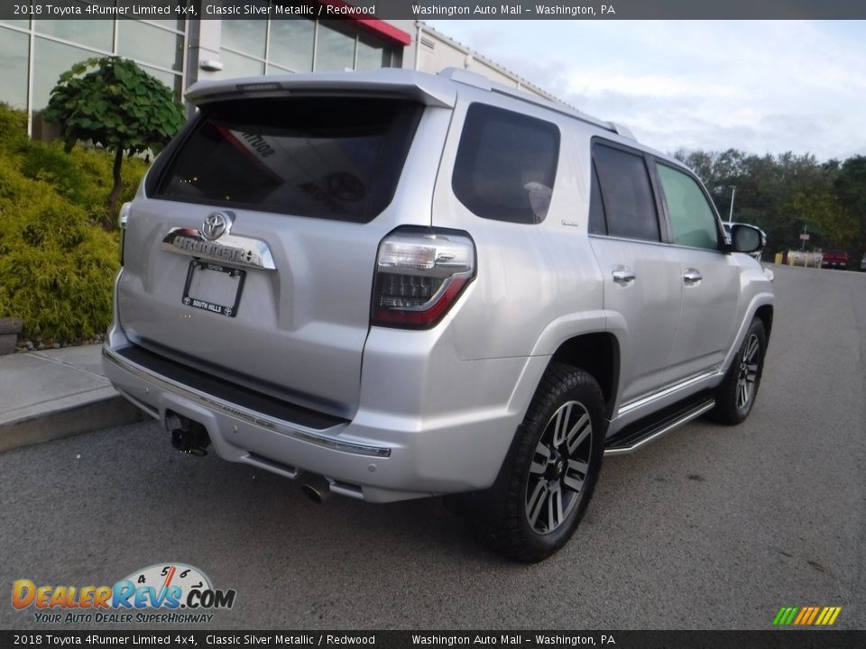 2018 Toyota 4Runner Limited 4x4 Classic Silver Metallic / Redwood Photo #19