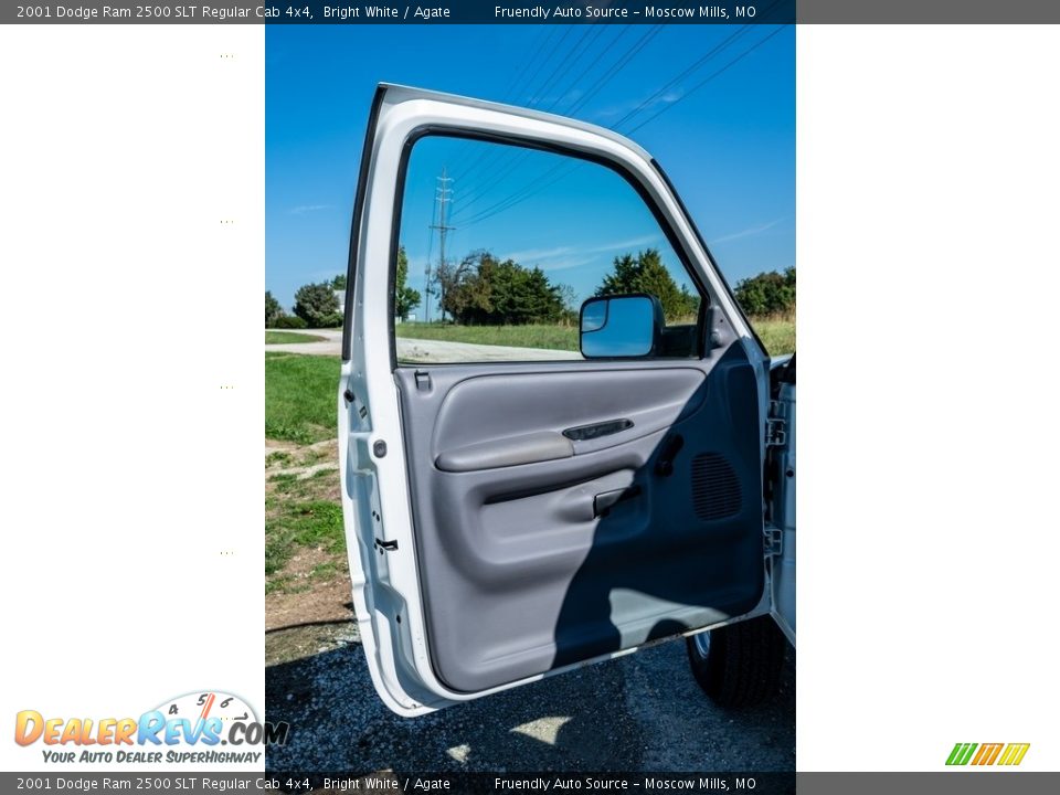 2001 Dodge Ram 2500 SLT Regular Cab 4x4 Bright White / Agate Photo #20