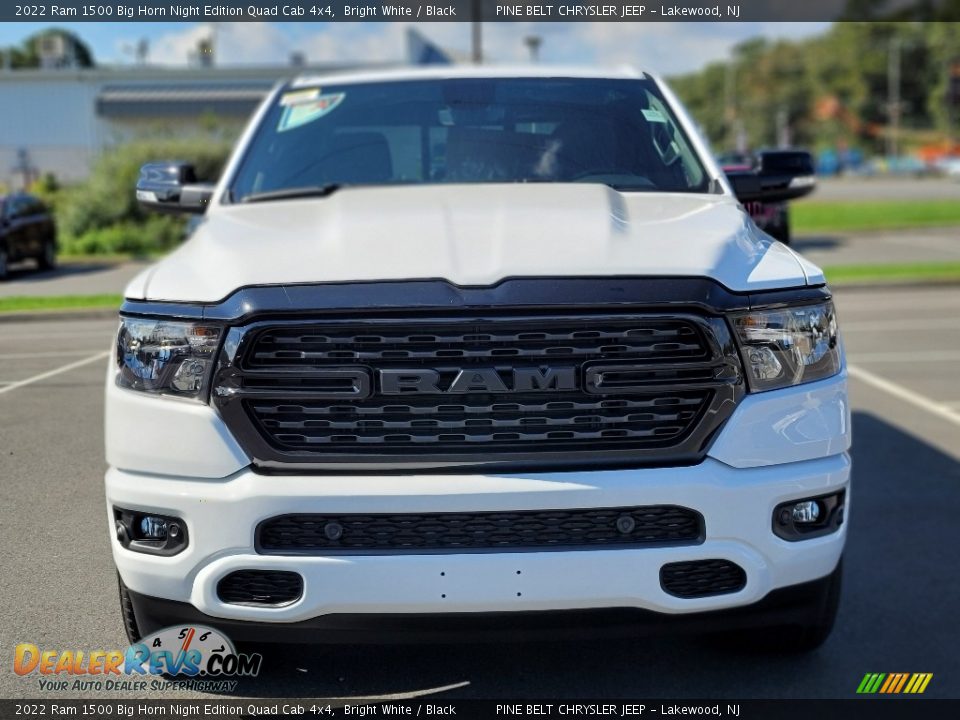 2022 Ram 1500 Big Horn Night Edition Quad Cab 4x4 Bright White / Black Photo #2