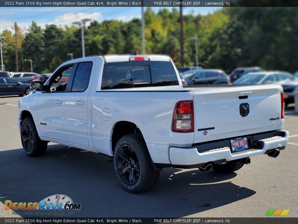 2022 Ram 1500 Big Horn Night Edition Quad Cab 4x4 Bright White / Black Photo #4