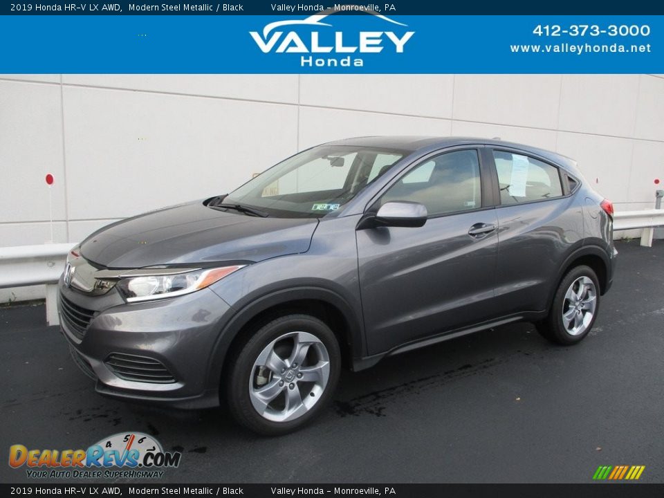 2019 Honda HR-V LX AWD Modern Steel Metallic / Black Photo #1