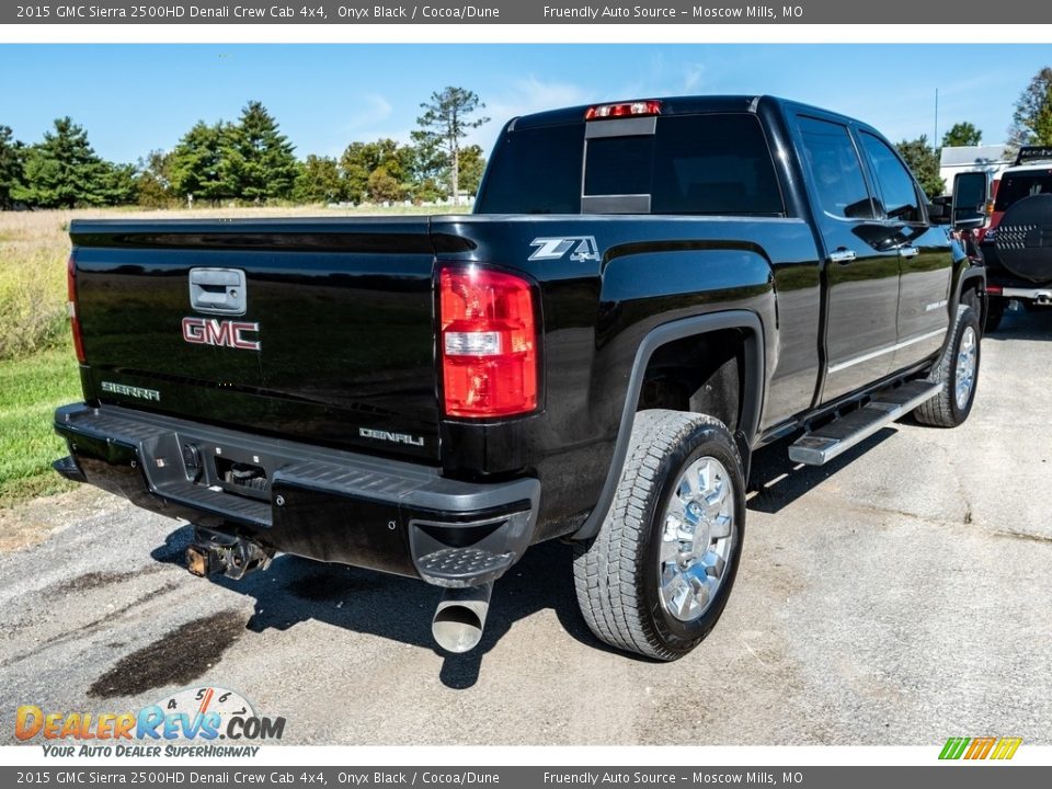 2015 GMC Sierra 2500HD Denali Crew Cab 4x4 Onyx Black / Cocoa/Dune Photo #4