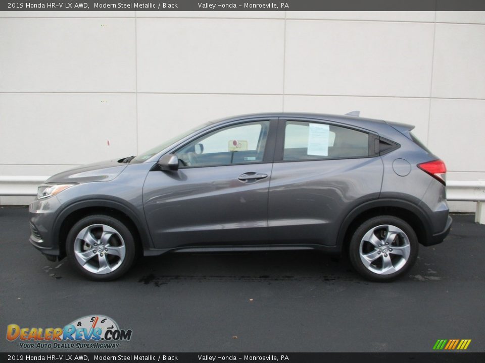 2019 Honda HR-V LX AWD Modern Steel Metallic / Black Photo #2