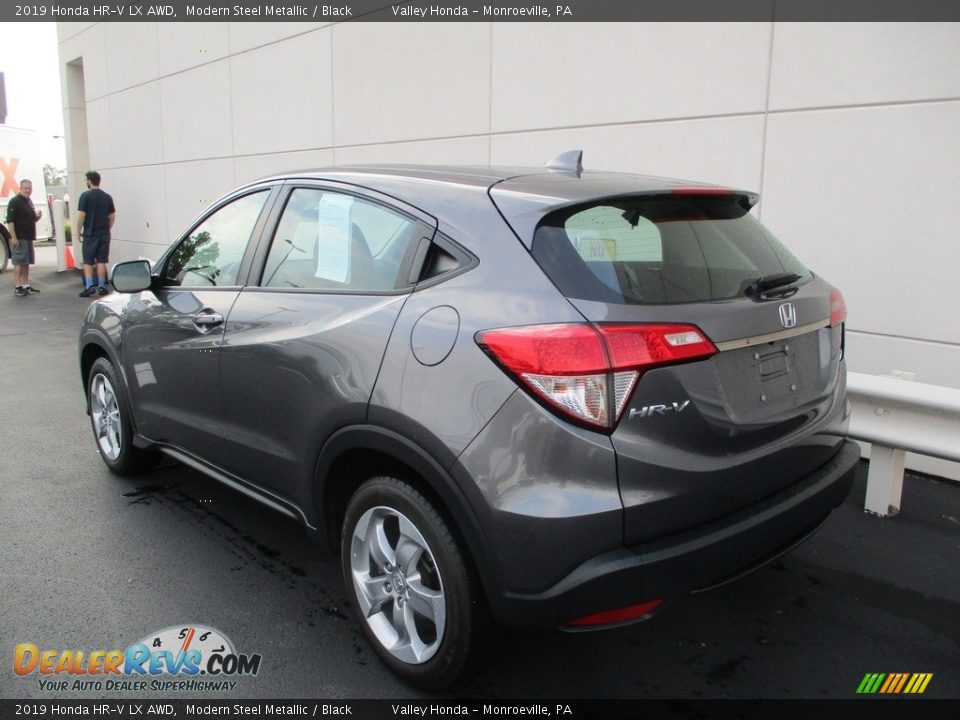 2019 Honda HR-V LX AWD Modern Steel Metallic / Black Photo #3