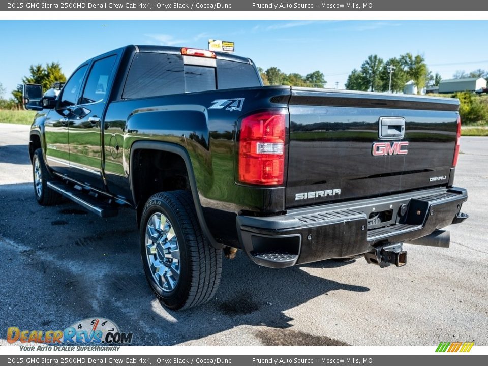 2015 GMC Sierra 2500HD Denali Crew Cab 4x4 Onyx Black / Cocoa/Dune Photo #6