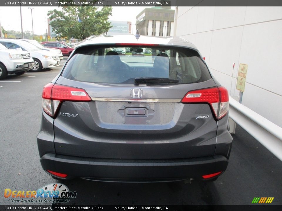 2019 Honda HR-V LX AWD Modern Steel Metallic / Black Photo #4