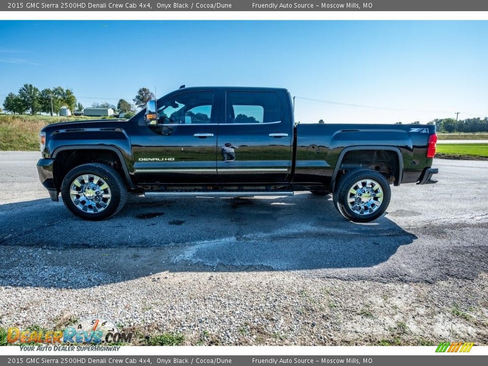 2015 GMC Sierra 2500HD Denali Crew Cab 4x4 Onyx Black / Cocoa/Dune Photo #7