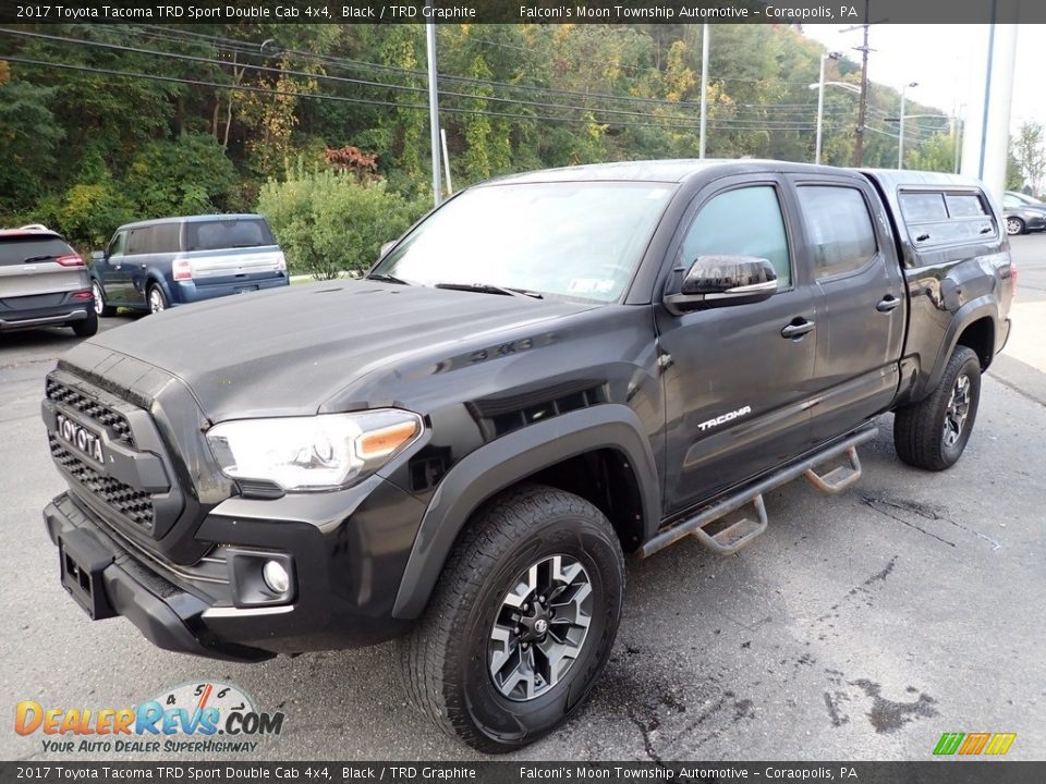 2017 Toyota Tacoma TRD Sport Double Cab 4x4 Black / TRD Graphite Photo #6