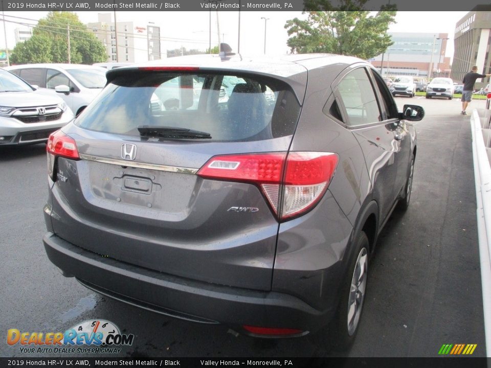 2019 Honda HR-V LX AWD Modern Steel Metallic / Black Photo #5