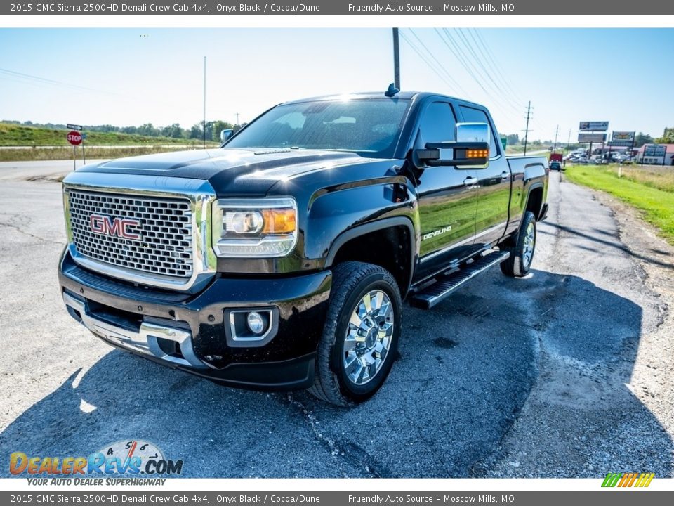 2015 GMC Sierra 2500HD Denali Crew Cab 4x4 Onyx Black / Cocoa/Dune Photo #8