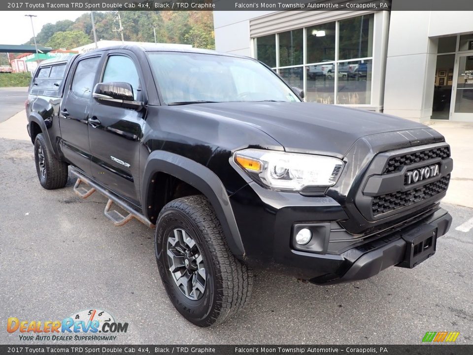 2017 Toyota Tacoma TRD Sport Double Cab 4x4 Black / TRD Graphite Photo #8