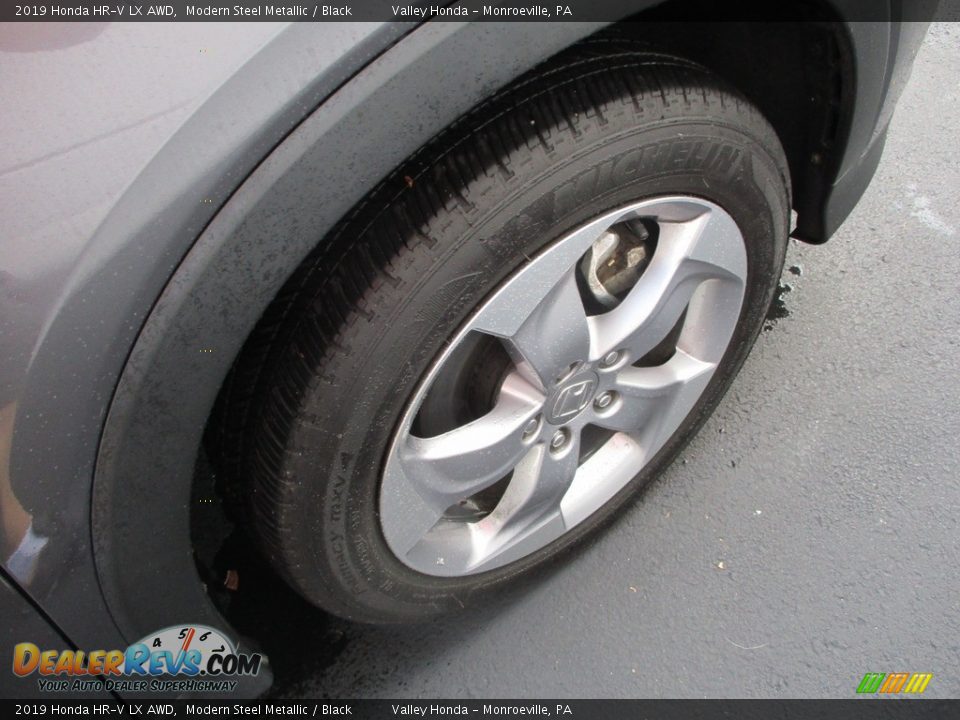 2019 Honda HR-V LX AWD Modern Steel Metallic / Black Photo #7