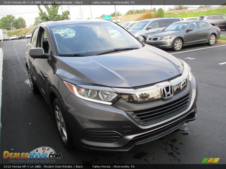 2019 Honda HR-V LX AWD Modern Steel Metallic / Black Photo #8