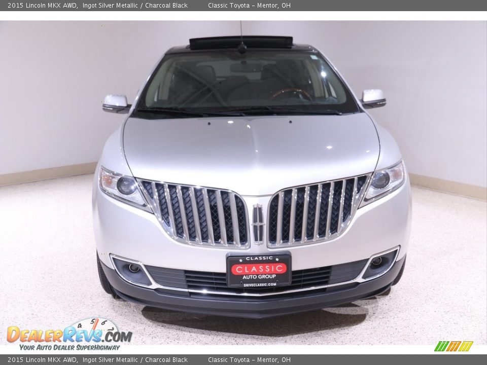 2015 Lincoln MKX AWD Ingot Silver Metallic / Charcoal Black Photo #2