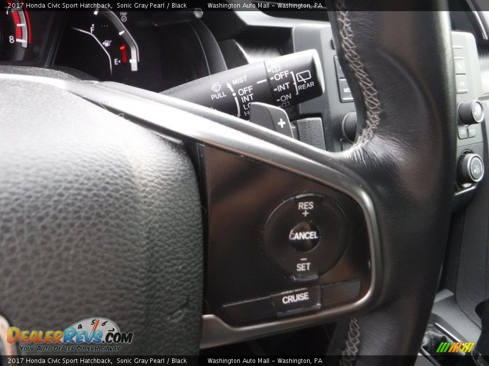 2017 Honda Civic Sport Hatchback Sonic Gray Pearl / Black Photo #7