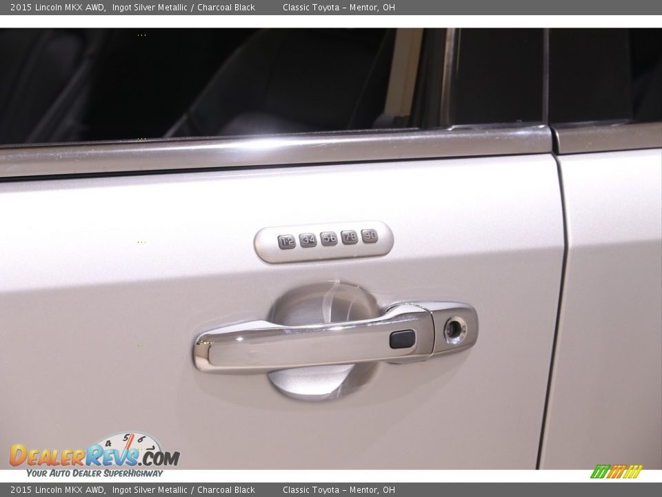 2015 Lincoln MKX AWD Ingot Silver Metallic / Charcoal Black Photo #4