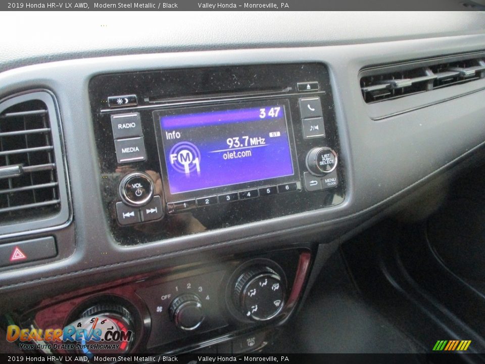 2019 Honda HR-V LX AWD Modern Steel Metallic / Black Photo #15