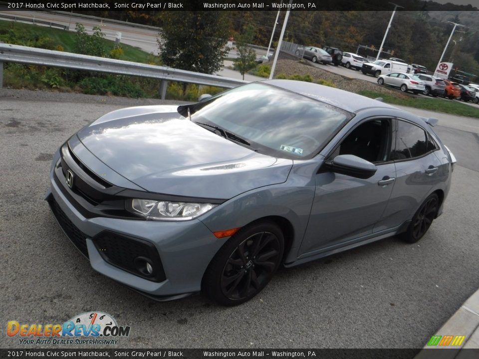 2017 Honda Civic Sport Hatchback Sonic Gray Pearl / Black Photo #11