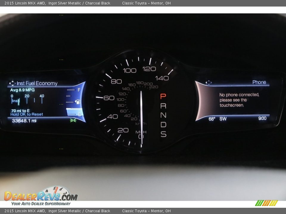 2015 Lincoln MKX AWD Gauges Photo #9
