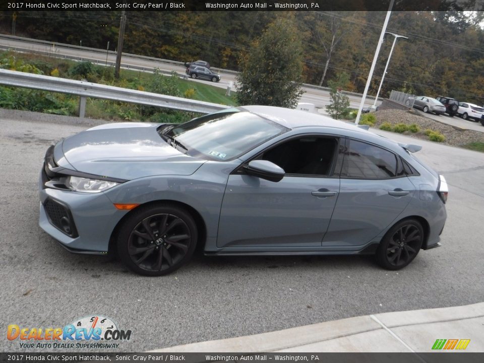 2017 Honda Civic Sport Hatchback Sonic Gray Pearl / Black Photo #12