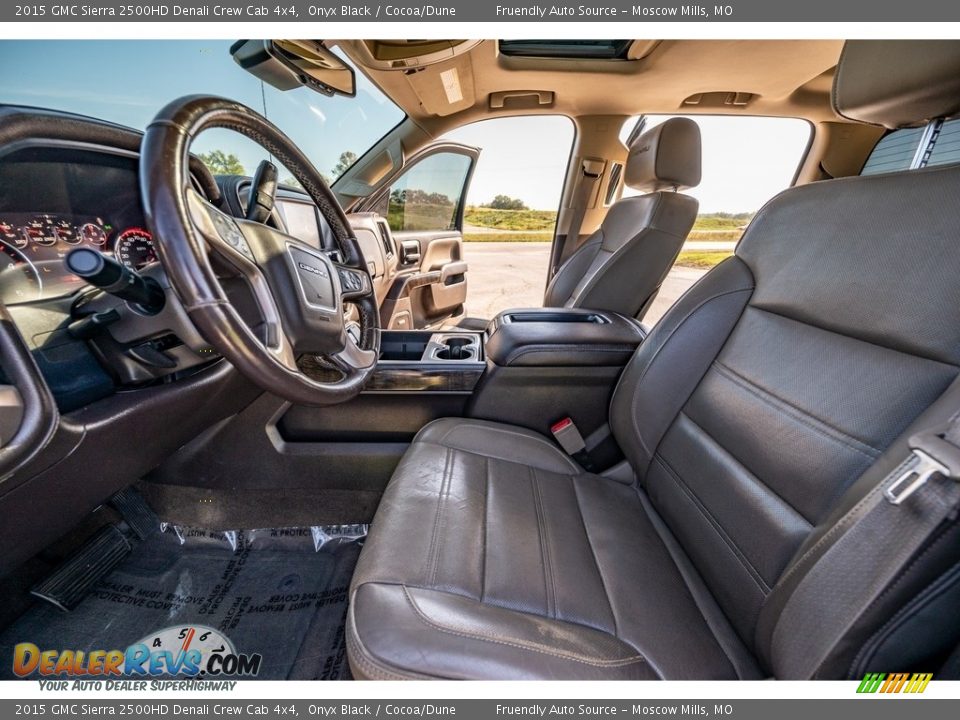 2015 GMC Sierra 2500HD Denali Crew Cab 4x4 Onyx Black / Cocoa/Dune Photo #19
