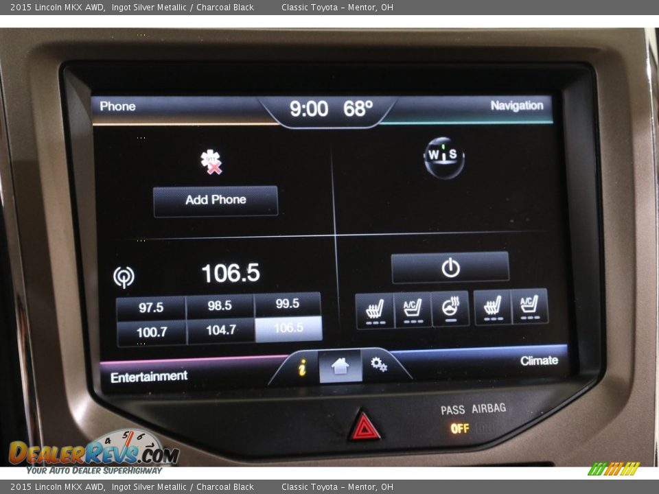 Audio System of 2015 Lincoln MKX AWD Photo #11