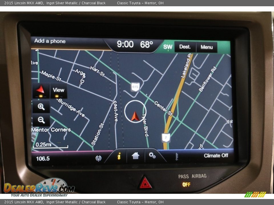 Navigation of 2015 Lincoln MKX AWD Photo #12