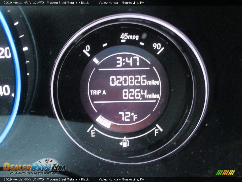 2019 Honda HR-V LX AWD Modern Steel Metallic / Black Photo #20