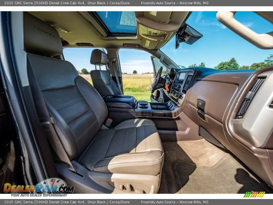 2015 GMC Sierra 2500HD Denali Crew Cab 4x4 Onyx Black / Cocoa/Dune Photo #29