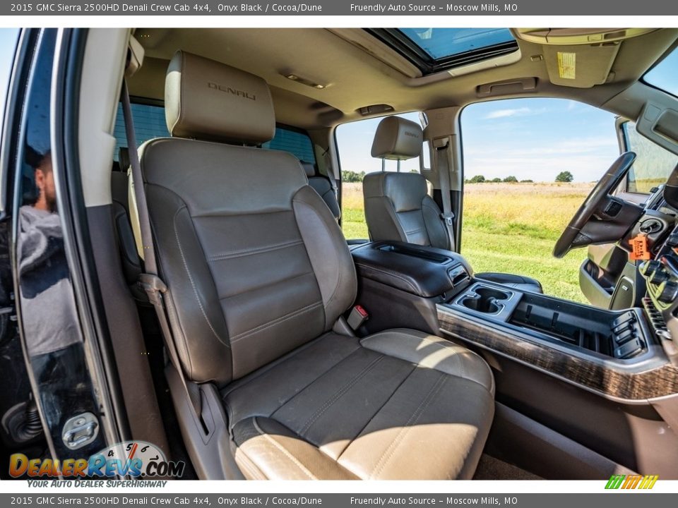 2015 GMC Sierra 2500HD Denali Crew Cab 4x4 Onyx Black / Cocoa/Dune Photo #30