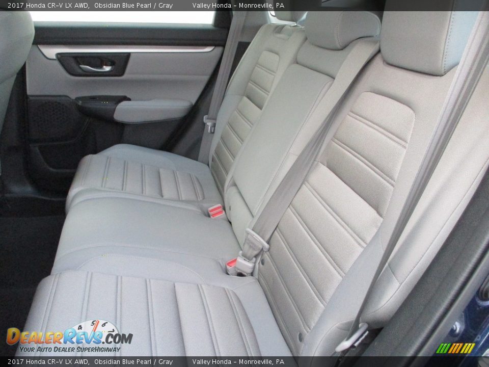 2017 Honda CR-V LX AWD Obsidian Blue Pearl / Gray Photo #12