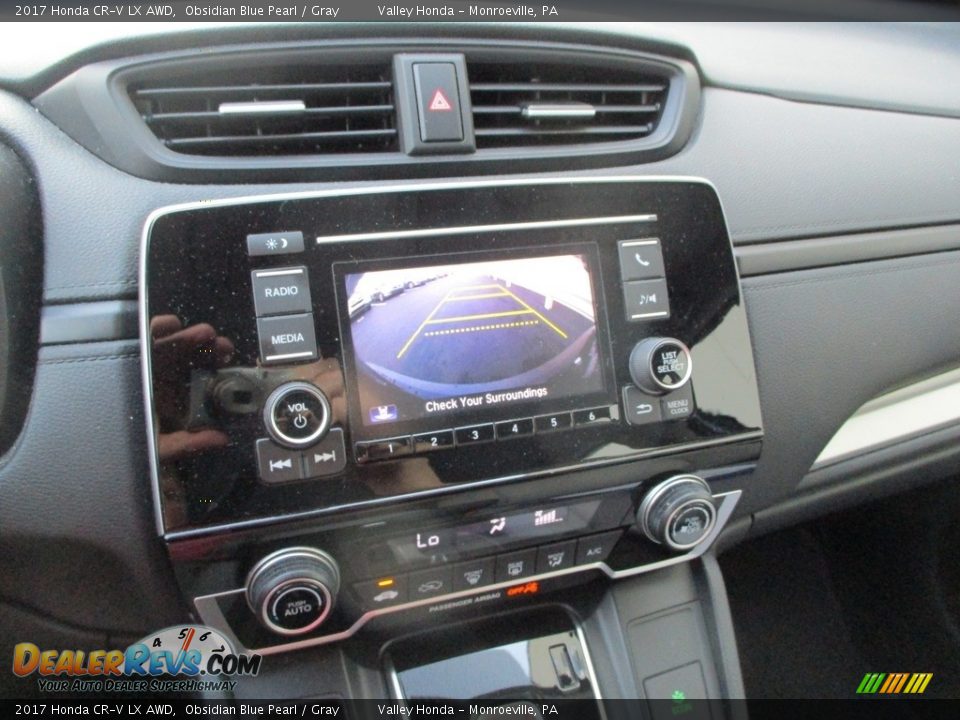 2017 Honda CR-V LX AWD Obsidian Blue Pearl / Gray Photo #16