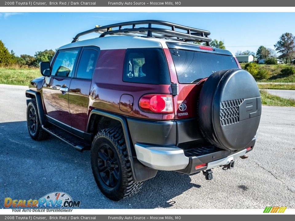 2008 Toyota FJ Cruiser Brick Red / Dark Charcoal Photo #6