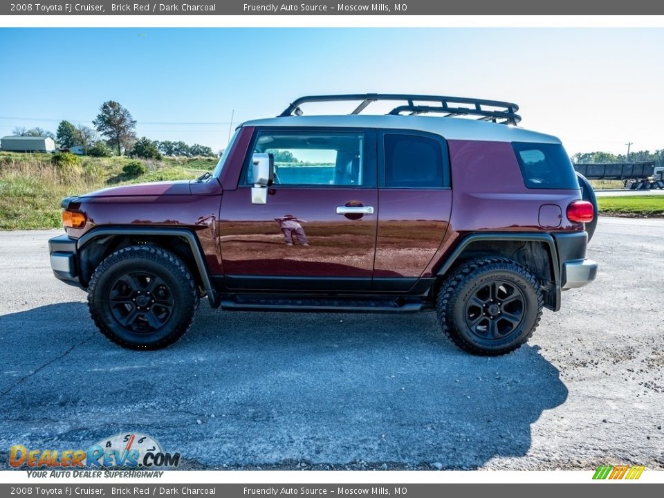 2008 Toyota FJ Cruiser Brick Red / Dark Charcoal Photo #7