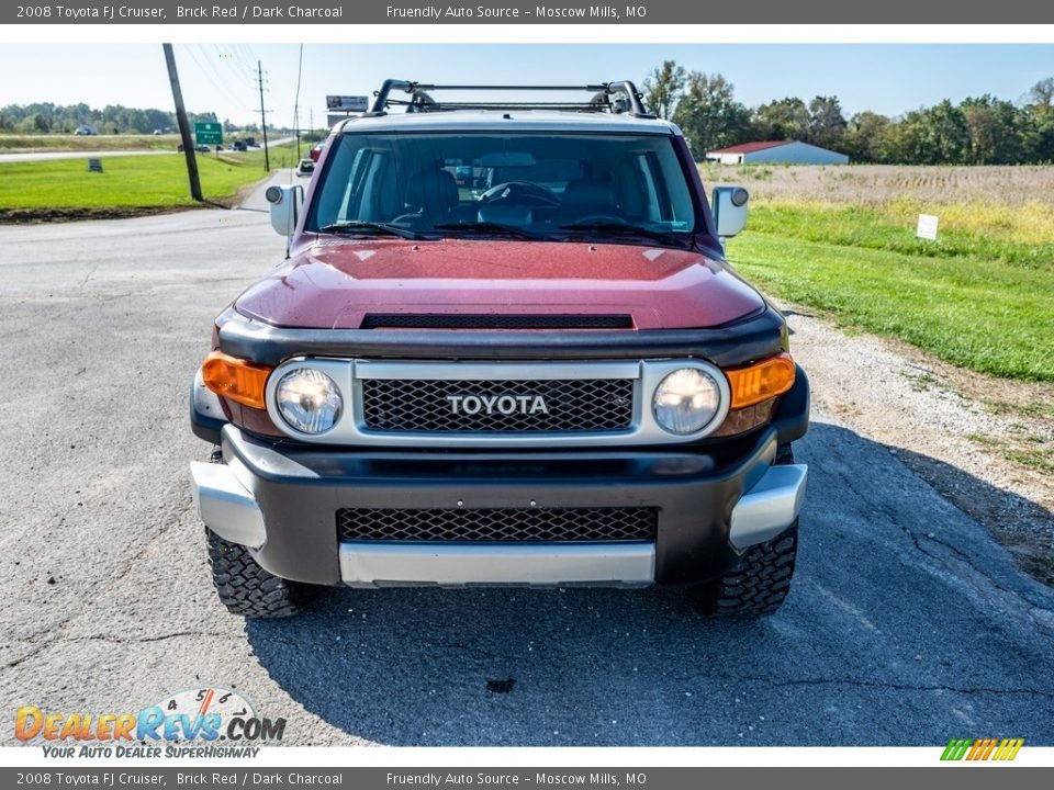 2008 Toyota FJ Cruiser Brick Red / Dark Charcoal Photo #9