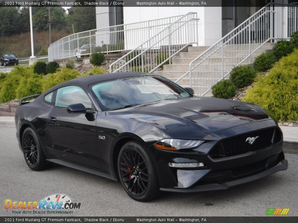 2021 Ford Mustang GT Premium Fastback Shadow Black / Ebony Photo #1