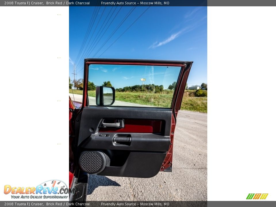 2008 Toyota FJ Cruiser Brick Red / Dark Charcoal Photo #27