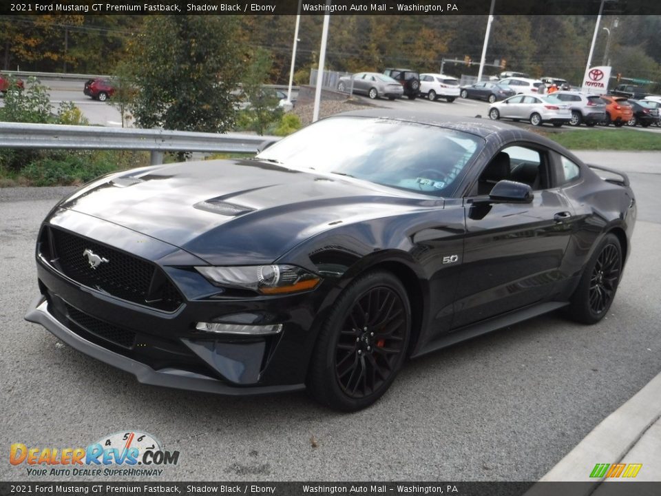 2021 Ford Mustang GT Premium Fastback Shadow Black / Ebony Photo #14