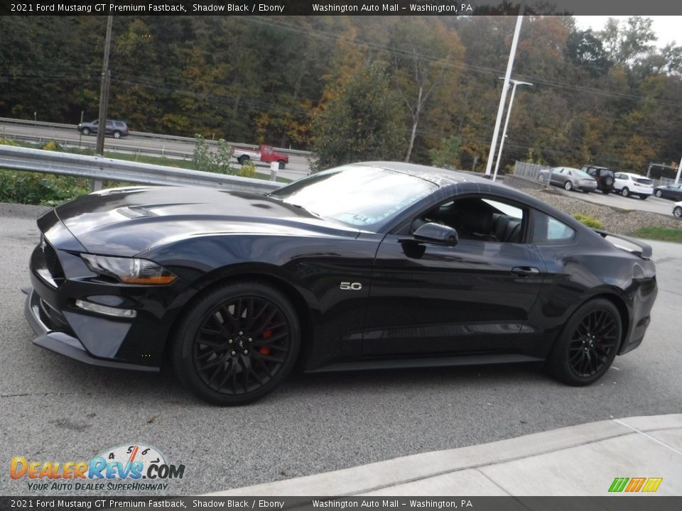 2021 Ford Mustang GT Premium Fastback Shadow Black / Ebony Photo #15