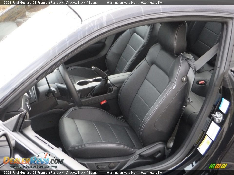 Front Seat of 2021 Ford Mustang GT Premium Fastback Photo #23