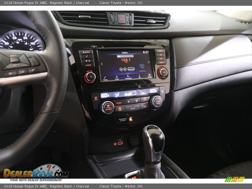 2018 Nissan Rogue SV AWD Magnetic Black / Charcoal Photo #9