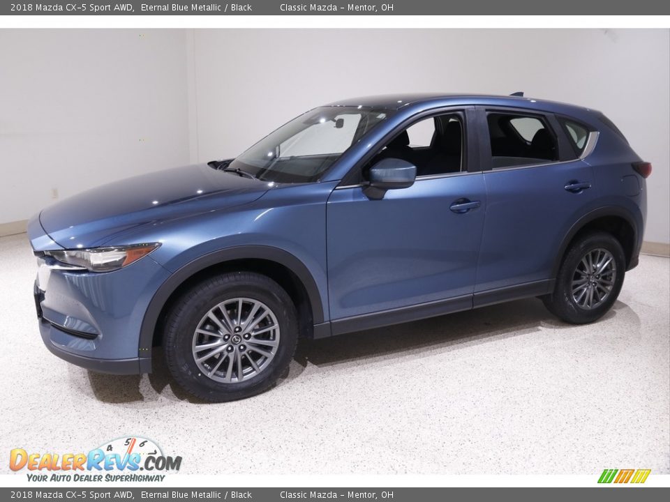 2018 Mazda CX-5 Sport AWD Eternal Blue Metallic / Black Photo #3