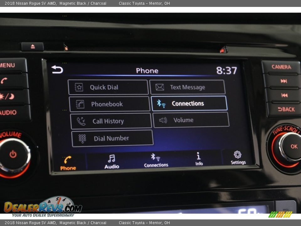 2018 Nissan Rogue SV AWD Magnetic Black / Charcoal Photo #10