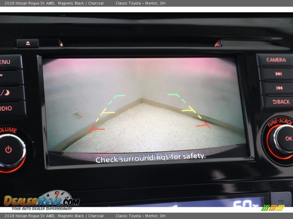 2018 Nissan Rogue SV AWD Magnetic Black / Charcoal Photo #11