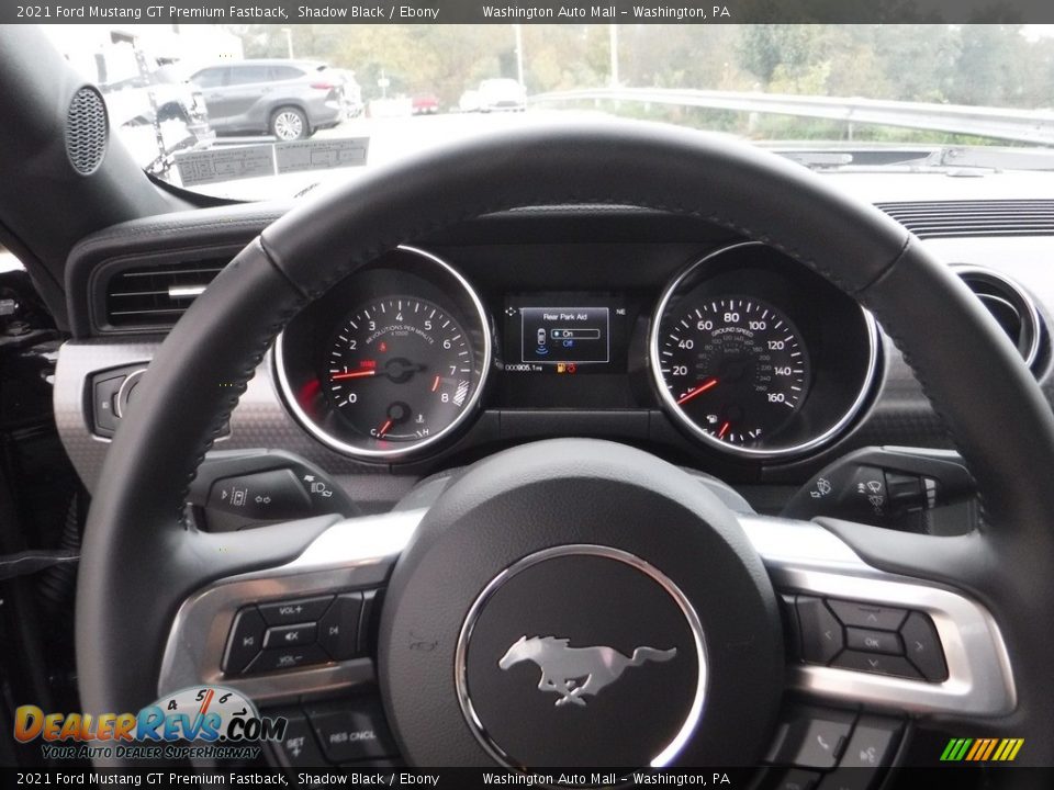 2021 Ford Mustang GT Premium Fastback Shadow Black / Ebony Photo #28