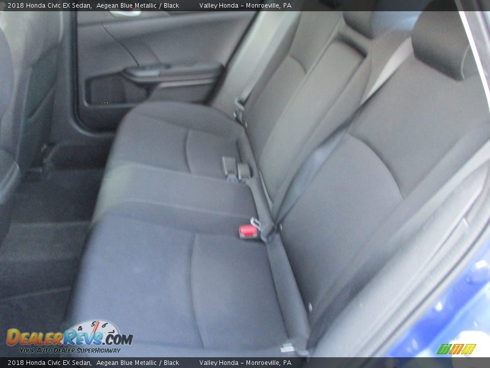 2018 Honda Civic EX Sedan Aegean Blue Metallic / Black Photo #12